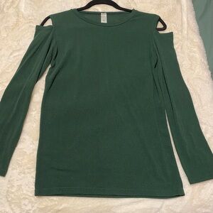 Green Cold Shoulder Women's Top - Size S